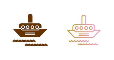 Steamship Icon Design vector