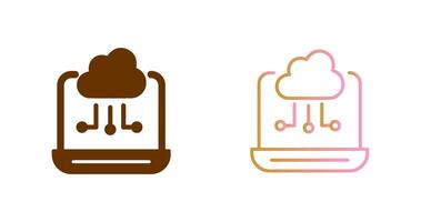 Cloud Computing Icon Design vector