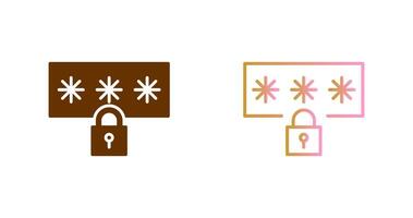 Password Icon Design vector