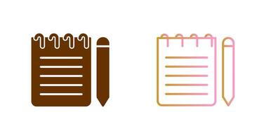 Note Icon Design vector