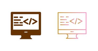 Coding Icon Design vector