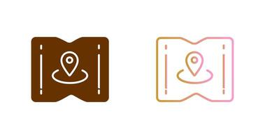 Map and Location Icon Design vector