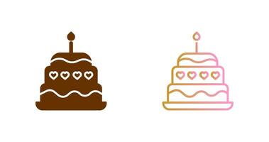 Cake Icon Design vector