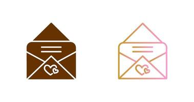 Love Letter Icon Design vector