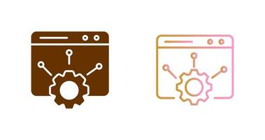 Web Setting Icon Design vector