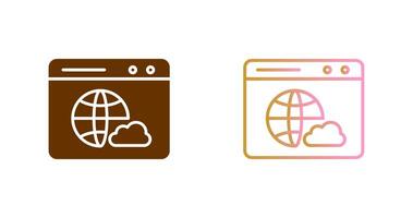 Web Cloud Icon Design vector