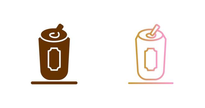 Beer Can Icon Design vector