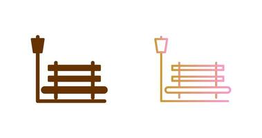 Relaxation Bench Icon Design vector