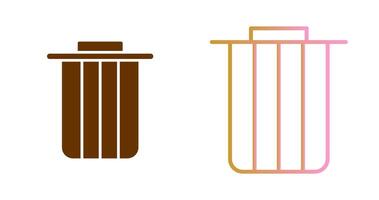 Dustbin Icon Design vector