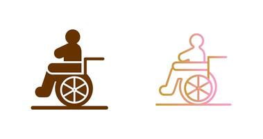 diseño de icono de silla de ruedas vector