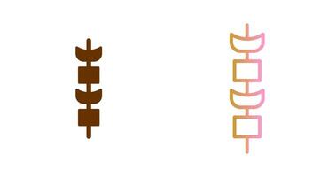 Kebab Icon Design vector