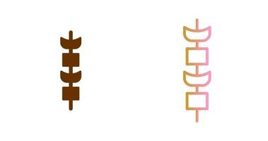 Kebab Icon Design vector
