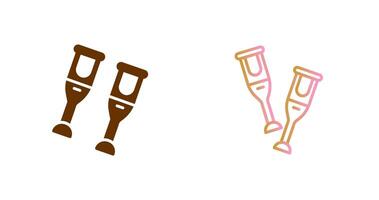 Crutches Icon Design vector