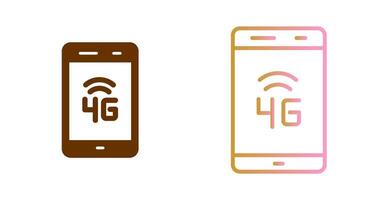 diseño de icono 4g vector