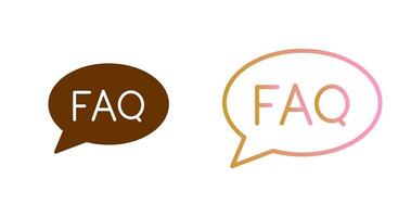 FAQ Icon Design vector