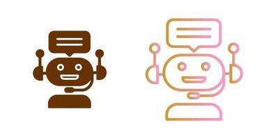 Chat Bot Icon Design vector