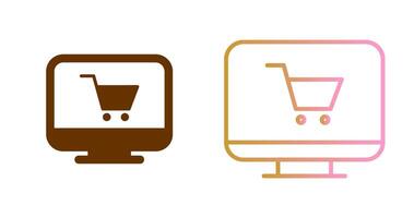 Online Shop Icon Design vector