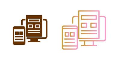 Adaptive Layout Icon Design vector