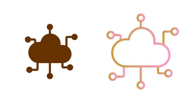 Cloud Computing Icon Design vector