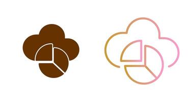 Pie Chart Icon Design vector
