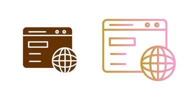 Browser Icon Design vector