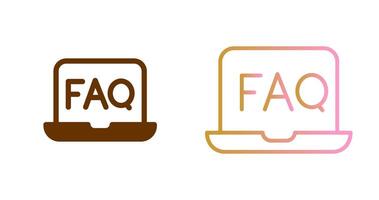 FAQ Icon Design vector