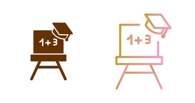 Maths Icon Design vector