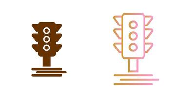 Traffic Signal Icon Design vector