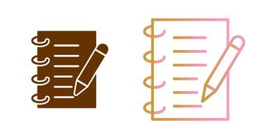 Spring Notebook Icon Design vector