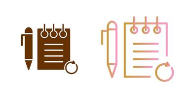 Rechecked Notes Icon Design vector