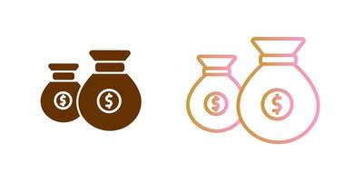 Money Bag Icon Design vector