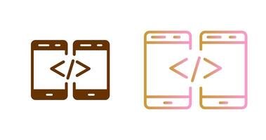 código icono diseño vector