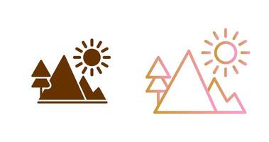 Mountain Icon Design vector