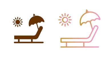 Beach Icon Design vector