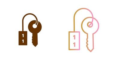 Room key Icon Design vector