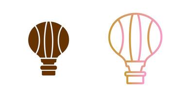 Hot Air Balloon Icon Design vector