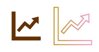 Graph Up Icon Design vector