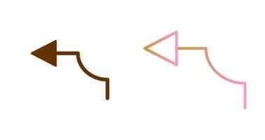 Arrow Pointing Left Icon Design vector