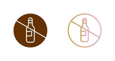 No Drinking Icon Design vector