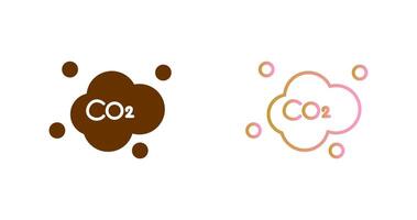 Carbon Dioxide Icon Design vector