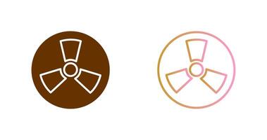 Radiation Icon Design vector