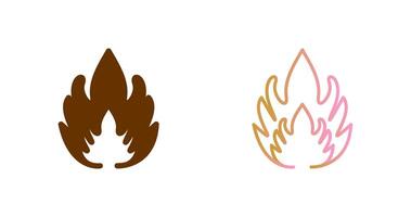 Flammable Material Icon Design vector