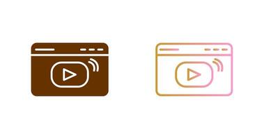 Streaming Icon Design vector