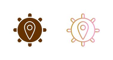Location Settings Icon Design vector