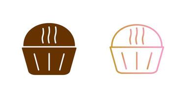 Cream Muffin Icon Design vector