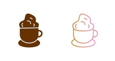 Creamy Coffee Icon Design vector