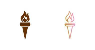 Museum Torch Icon Design vector