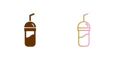 Chocolate Shake Icon Design vector