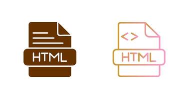 HTML Icon Design vector