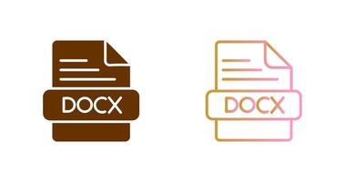 DOCX Icon Design vector